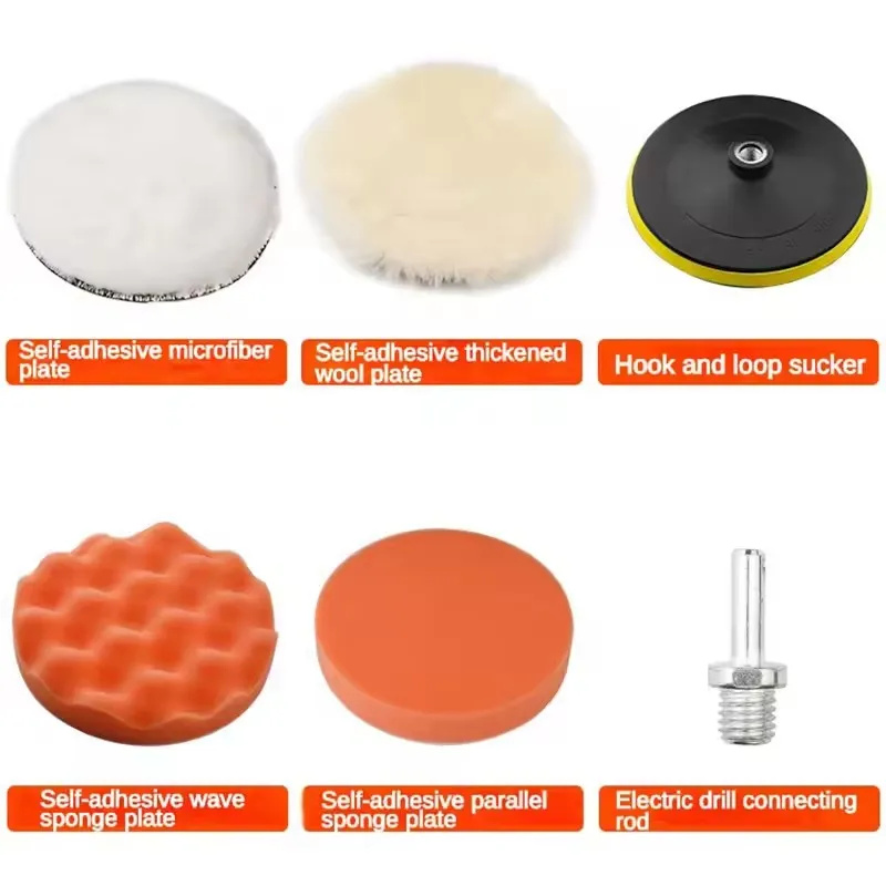 Polish Pad Set Buffer - 6pcs/8pcs/set Car Polishing Sponge Pads Kit