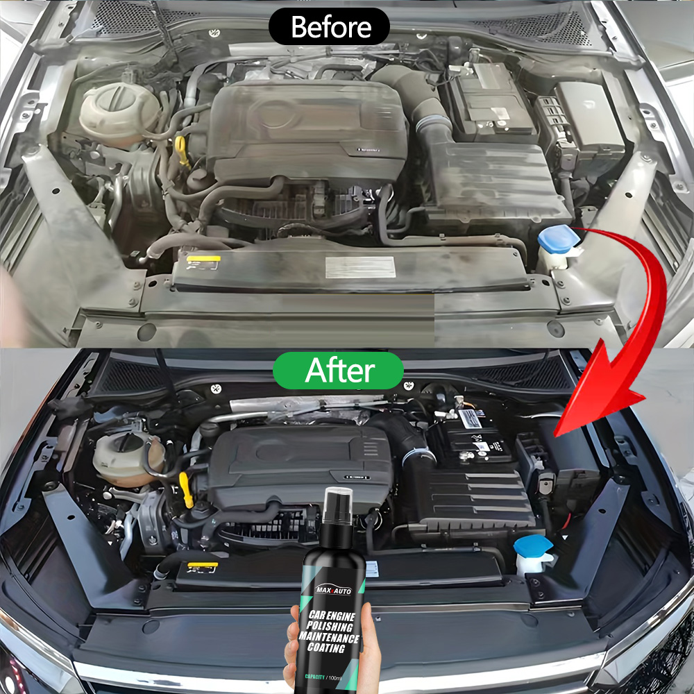 Trim Restorer Plastic - Car Engine Bay Cleaner Restorer Back