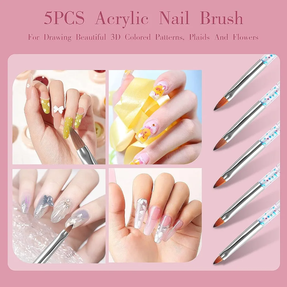 32pcs Nail Art Brushes, Acryli - Detailing Brush Set review and price