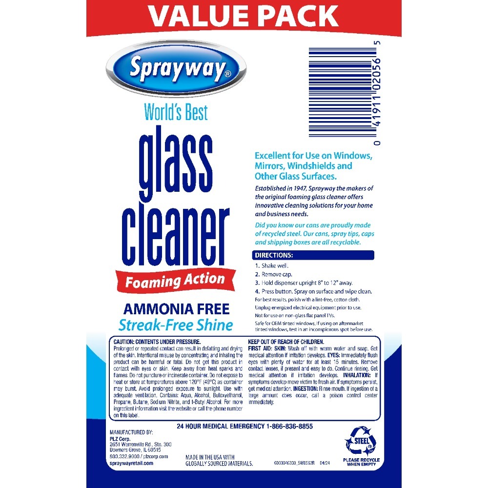 Glass Cleaner Foaming Aerosol  - Glass Cleaner Streak review and price