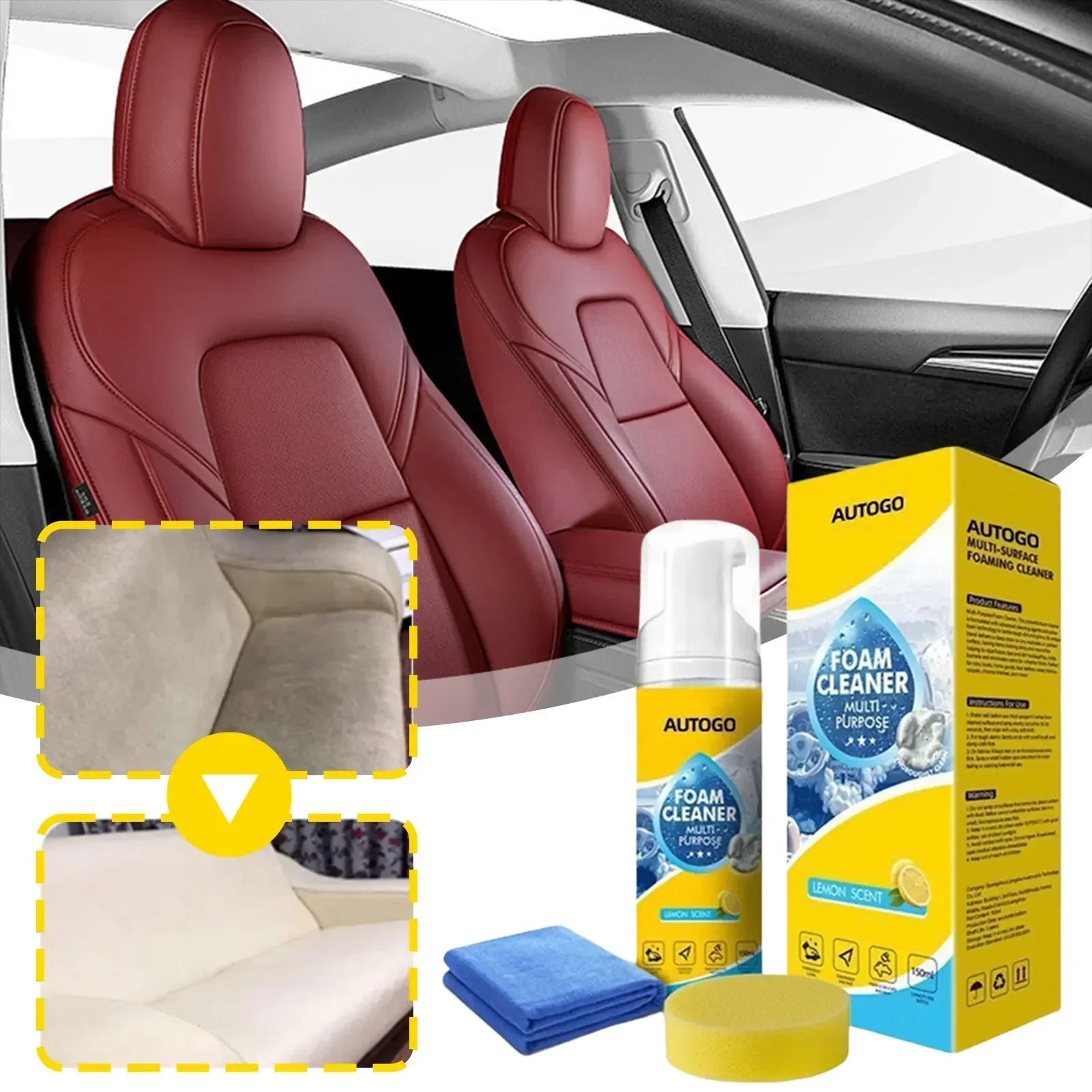 150ml Multipurpose Foam Cleane - Leather Cleaner Interior review and price