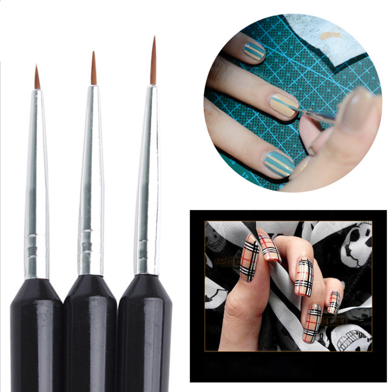 3Pcs Ultra-fine Nail Art Liner - Detailing Brush Set review and price