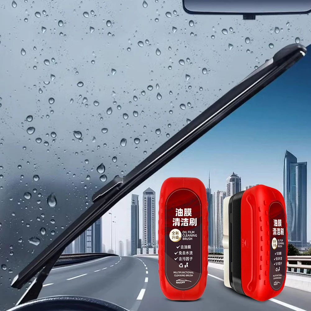Car Glass Oil Film Remover Aut - Car Cleaning Brush review and price